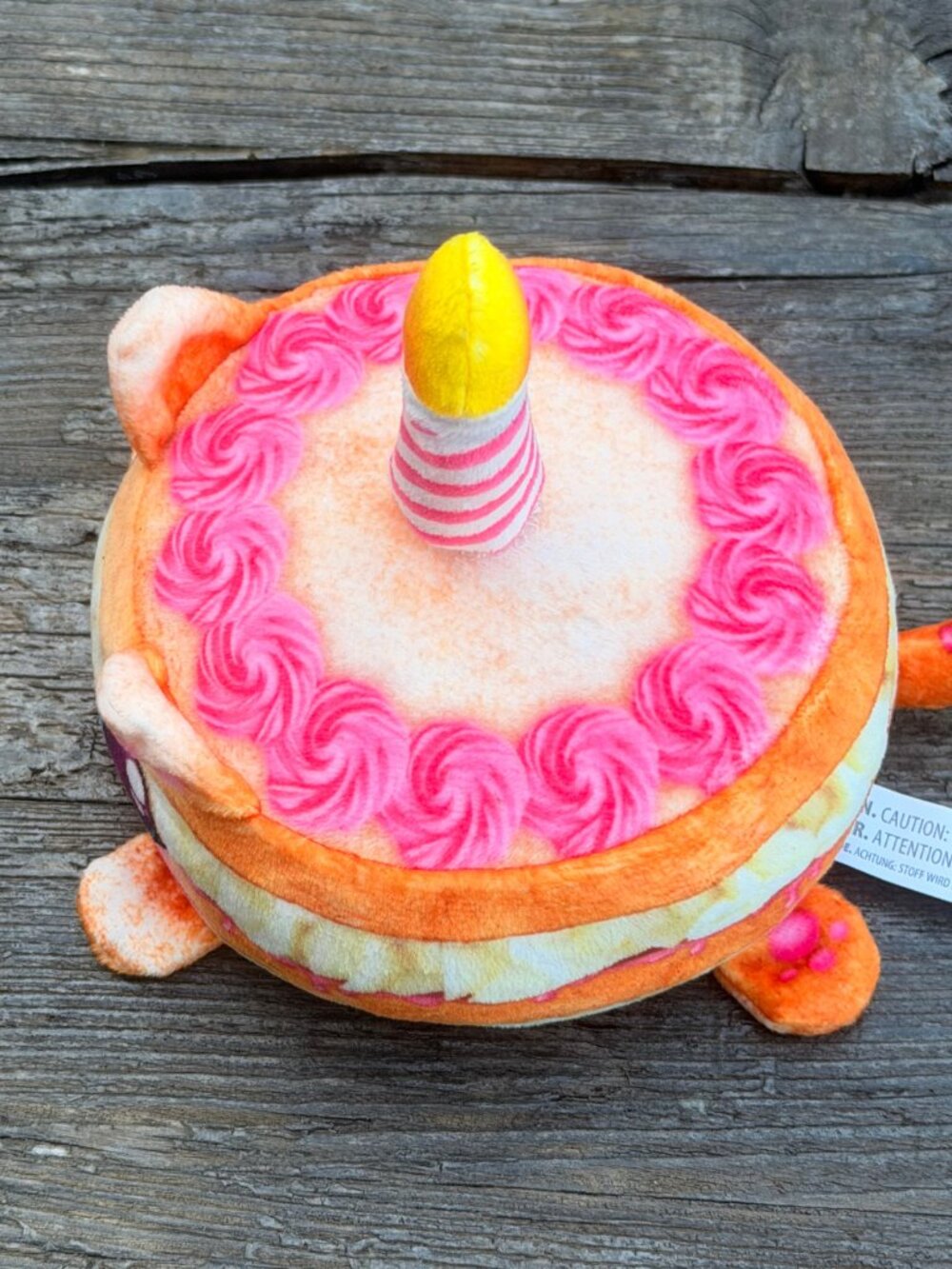 RARE Cookeez Makery Baked Party Treatz Birthday Candle Cat WORKS Plush Stuffed - Picture 6 of 10